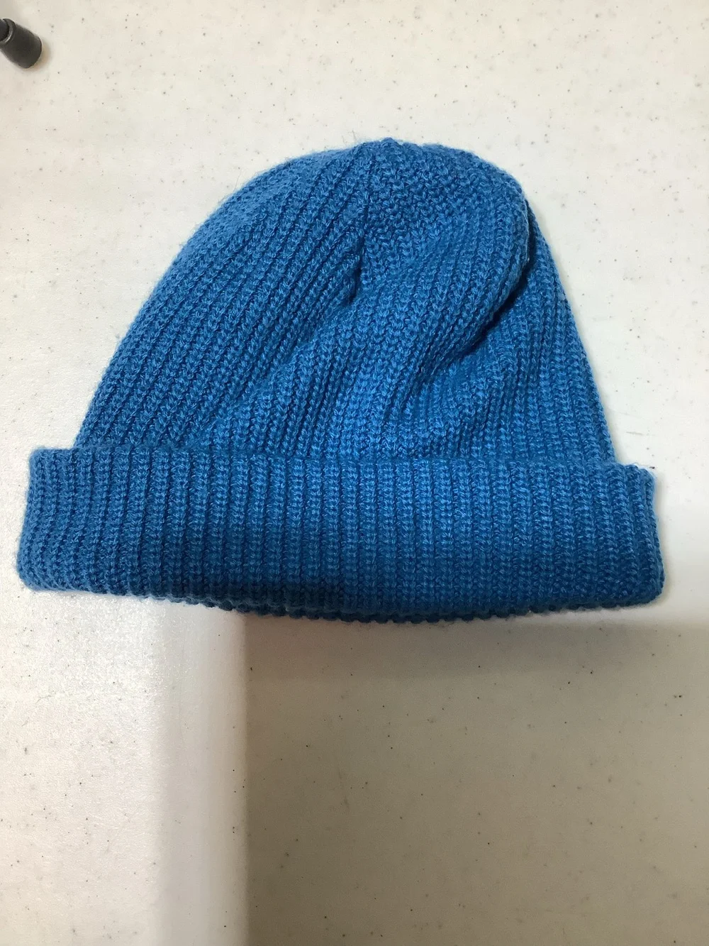 North Face ocean blue beanie